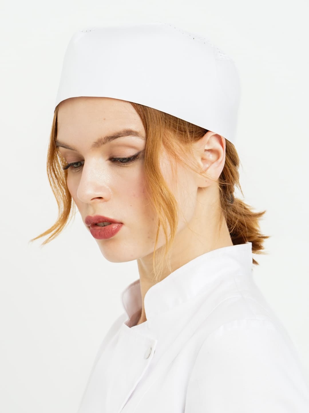 Головной убор феска "таблетка" поварская